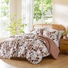 3Pcs Mini Comforter set Reversible Floral Botanical Seersucker Comforter Set - 3 of 4