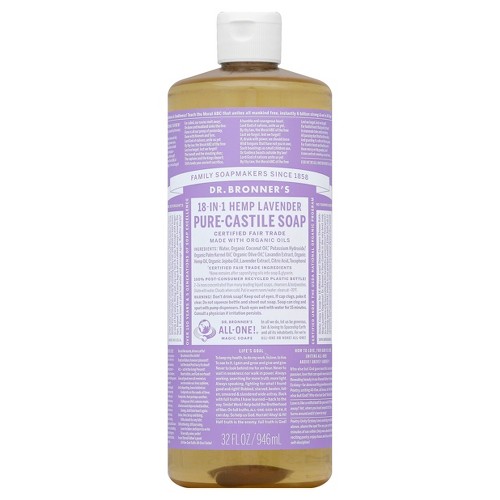 Dr. Bronner's Lavender Pure Castile Soap - 32 fl oz