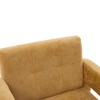 Gulches Modern Minimalist Accent Chair, Mustard Yellow Chenille Upholstered Nordic Style Lounge Chair - 3 of 4
