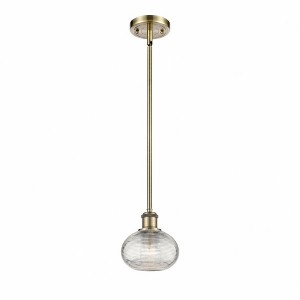 Ithaca - 1 Light Stem Hung Mini Pendant In Industrial Style-7 Inches Tall and 6 Inches Wide - 1 of 1