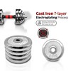 Naysaye Dumbbell 66LBS Adjustable Set with 3 in 1 Barbell Connector Chrome Plated Weights for Home Gym, Silver, 18.5"*11.81"*7.87" - 4 of 4