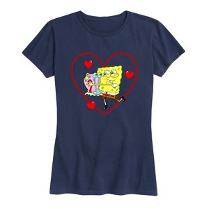 Women's - SpongeBob SquarePants - Valentine's Day Merchandise Short Sleeve Graphic T-Shirt - 1 of 4