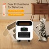 ROVSUN 1500W Wall Heater with Remote, Wall-Mounted & Freestanding Mini Electric Space Heater with Timer for Indoor, Bedroom, Office, Home, Garage - 3 of 4