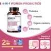 NATURE TARGET Women’s Probiotic: Boost Digestion, Immunity, Gut Health—60B CFU, 14 Strains, Cranberry, D-Mannose, Prebiotics - 90 tabs - 3 of 4