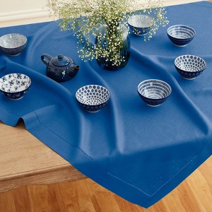 Solino Home Linen Classic Hemstitch Table Throw - 1 of 4
