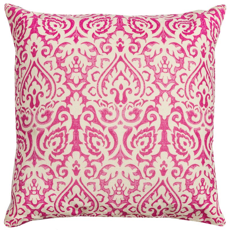 22"x22" Dulane Damask Square Throw Pillow - Rizzy Home, 1 of 5