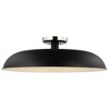 Nuvo Lighting Colony 1 - Light Flush Mount in  Matte Black/Polished nickel - 3 of 4