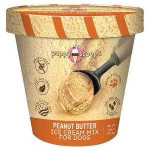 Puppy Scoops Ice Cream Mix Peanut Butter Grain Free Treats For Dogs 4.65 oz 1 pk - 1 of 1