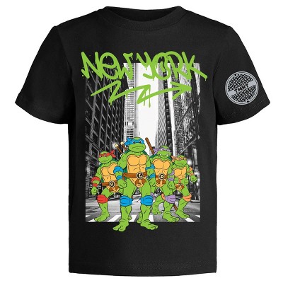 Nickelodeon Ninja Turtles T-Shirt (Sets) Michelangelo Leonardo Raphael Donatello TMNT Outfit Costume Tee Toddler Birthday to Kids Clothes