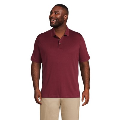 Lands' End Men's Big And Tall Short Sleeve Super Soft Supima Polo Shirt ...