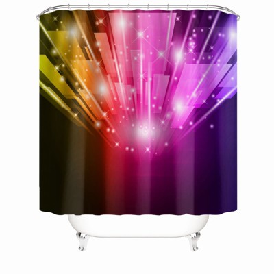 Divergent Light Shower Curtains for Bathroom Waterproof Fabric Bath Curtain Durable Soft Stylish Bathroom Decor 72x72 Inch