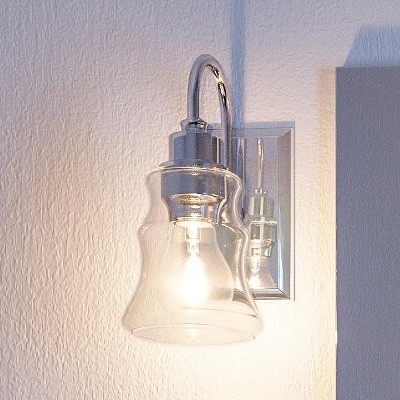 Urban Ambiance Luxury Vintage Bath / Wall Light,  9.25"H x 5"W,  Polished Chrome Finish, UHP2551