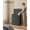 Laundry Hamper, 50.2 Gal 3-Compartment Basket with Lid & Removable Liners, for Whole Family Laundry Sorting - 2 of 4
