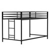 Bellemave sturdy junior twin loft bed black for kids, space saving, Loft Bed with easy climbing Ladder and Guardrails, Loft Bed Frame for Bedroom - 4 of 4