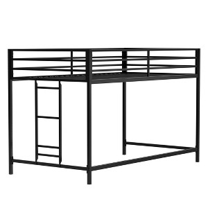 BellemaveAdam sturdy junior twin loft bed black for kids, space saving, Loft Bed with easy climbing Ladder and Guardrails, Loft Bed Frame for Bedroom - 1 of 3