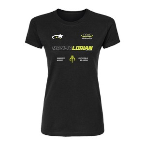 Women's - Star Wars - The Mandalorian Mando Jersey Fitted Graphic T-Shirt - 1 of 2