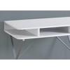 NicBex Contemporary Computer Desk with Open Storage Shelves & Metal Legs for Work Home Office Ergonomic Design - 2 of 4