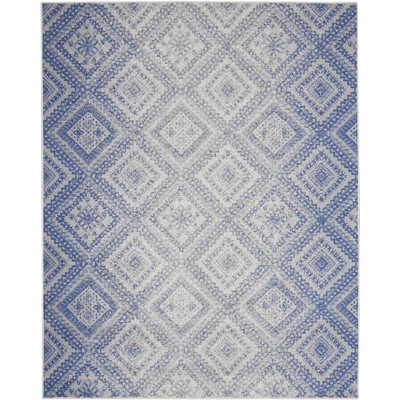 Nourison Whimsicle Whs14 Indoor Only Area Rug - Ivory Blue 8'4" X 11'6 ...