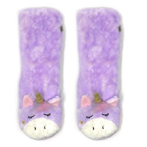 Oooh Yeah Women's Animal Grippers Slipper Socks (Magic Unicorn) - 1 of 4
