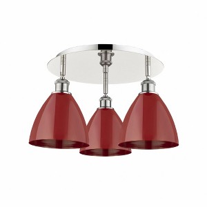 Ballston Dome - 3 Light Flush Mount In Industrial Style-10 Inches Tall and 19.25 Inches Wide - 1 of 1