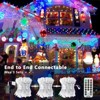 Itopfox 29ft 360 LED Color Changing Icicle Lights 11 Modes 4 Brightness Levels Remote Timer Indoor Outdoor Connectable 1 Pack - 3 of 4