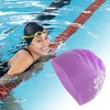 Unique Bargains Women's Silicone Floral Pattern Swim Cap 1 Pc - 2 of 4