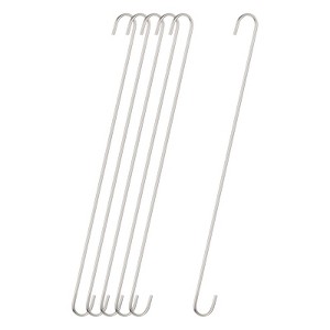 Unique Bargains Carbon Steel Indoor Outdoor S-shaped Hooks and Hangers 6 Pcs - 1 of 4