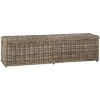 Caius Wicker Bench W/ Storage - Grey - Safavieh - 4 of 4