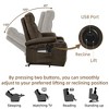 Power Lift Recliner Chair for Elderly, Electric Recliner Chair with Massage and Heat, Electric Lift Chair Massage Reclining Chair Sofa with USB Ports - 2 of 4