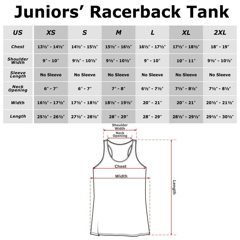 Juniors Womens Cinderella Glass Slipper Racerback Tank Top, 3 of 4
