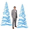 Beistle Winter Wonderland Tree Stand-Ups, 6' 6" x 3' .25", (2/Box) Multicolored - 3 of 4
