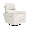 Recliner Chair, Swivel Rocker Chair for Adults with USB Charge Ports, Upholstered Chenille Fabric - 2 of 4