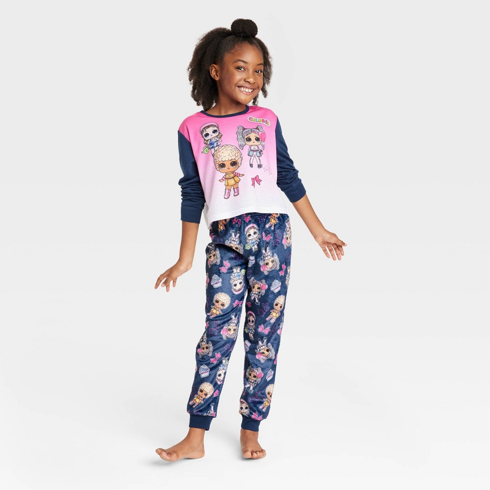 Girls' LOL Surprise Pajama Set - Pink 8