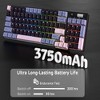 Evo Bytes Wireless 3-Mode Mechanical Keyboard With Wristrest - 2 of 4