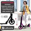 Lascoota Kick Scooter for Adults & Teens. Lightweight Foldable Adult Scooter with Large Sturdy Wheels 220lbs (Teen, Purple) - 3 of 4