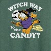 Women's - Garfield - Witch Way To The Candy Lightweight French Terry Wide Neck Long Sleeve Shirt - 2 of 4
