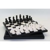 WorldWise Imports Chess Set - Black & White Alabaster Chest - 3 of 4
