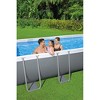 Bestway Power Steel 18' x 9' x 48" Rectangular Above Ground Swimming Pool Set Metal Frame Family Pool with Sand Filter Pump, Skimmer, and Vacuum,White - 4 of 4