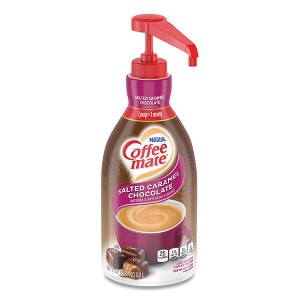 Coffee mate Liquid Creamer Pump Bottle, Salted Caramel Chocolate, 1.5 Liter - 1 of 4