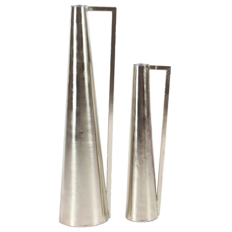 Set of 2 Modern Tapered Iron Pitcher Vases - Olivia & May, 1 of 5