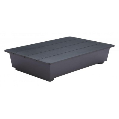 Tien Coffee Table - 10.6"H Black, Modern Powder Coated Metal By Zuo Modern