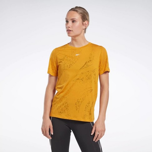 Reebok dri fit t shirt womens shop yellow