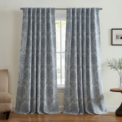 Elrene Giovanni Medallion Blackout Single Window Curtain Panel - Elrene ...