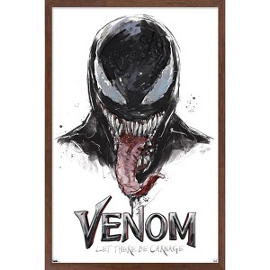 Trends International Marvel Venom: Let There be Carnage - Illustration with Tongue Framed Wall Poster Prints - 1 of 4