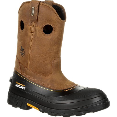 Georgia boot side outlet zip waterproof work wellington