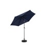 KWPZQEB 9' Outdoor Patio Umbrella, Outdoor Table Umbrella, Yard Umbrella with 6 Sturdy Ribs, Push Button Tilt and Crank (Base Not Included) - 2 of 4