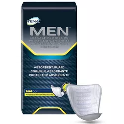 TENA MEN Moderate Guard Incontinence Pad for Men, Moderate Absorbency, 20 count