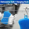 5 Star Super Deals 6 Pack Reusable Silicone Sponges – Non-Scratch Bristles for Easy Cleaning of Dishes, Fruits & Veggies in Kitchen - 2 of 4
