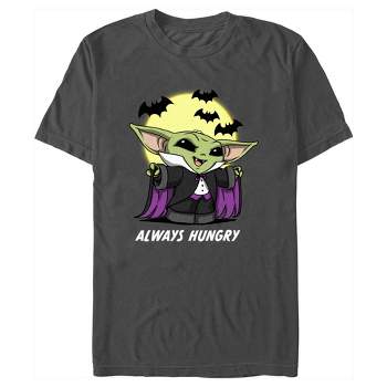 Men's Star Wars: The Mandalorian Halloween Grogu Vampire Costume Always Hungry T-Shirt