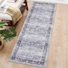 Boho Vintage Area Rug Ultra Thin Low Pile Machine Washable Stain Resistant Non Shedding Pet Friendly Floor Rug - 3 of 4